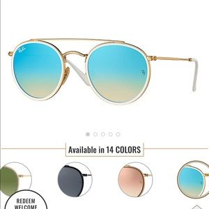 Ray Ban Round Double Bridge Sunglasses